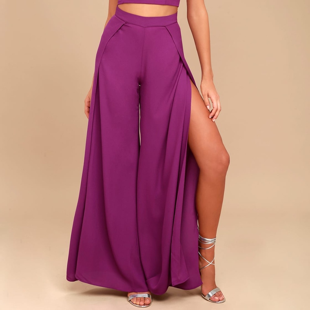 Out Tonight Magenta Two-Piece Jumpsuit